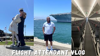 A day in the life of a cabin crew San Diego layover Vlog  7 [upl. by Osicnarf]