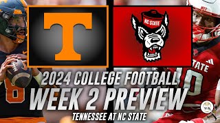 Tennessee at NC State Preview  College Football Week 2 2024 [upl. by Pardo]