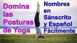 Domina las Posturas de Yoga Nombres en Sánscrito y Español Fácilmente [upl. by Ahsart]