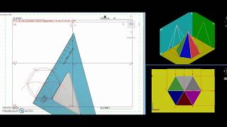 II  Tav 15  Proiezione Ortogonale di una piramide a base esagonale [upl. by Qiratla]