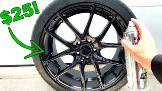 How To Spray Paint Your Wheels the Right Way ONLY 25 [upl. by Delogu]