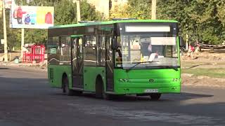 Bus Bogdan A30220 in Cherkasy PJSC AK Bogdan Motors Service Experimental model [upl. by Attenaj]