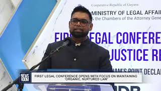 FIRST LEGAL CONFERENCE OPENS WITH FOCUS ON MAINTAINING ‘ORGANIC NURTURED LAW’ [upl. by Ahtelat816]