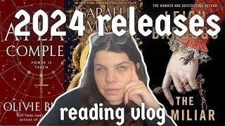 reading some 2024 releases but did it go well 🤔  reading vlog [upl. by Maillij]