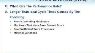 Lean Manufacturing OEE Video TPM [upl. by Vesta]