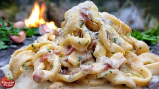 Best Carbonara Ever  Cooking in the Forest [upl. by Pandora]