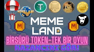 MEMELAND Tek bir oyun Bir Sürü Token  Kazanç Hesaplama Son Durum  airdrop memeland claim usdt [upl. by Noswal214]