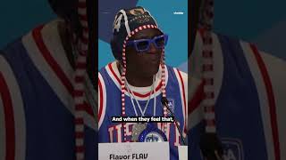 Flavor Flav is the official hype man for the US women’s water polo team [upl. by Aileek]