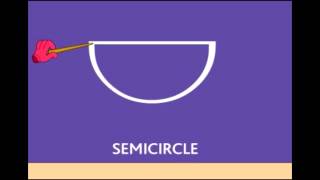 Learn Shapes  Semicircle [upl. by Havard]