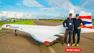 WORLDS LARGEST RC MODEL 149KG 10METERS CONCORDE WITH 4x JET TURBINES [upl. by Rexfourd463]