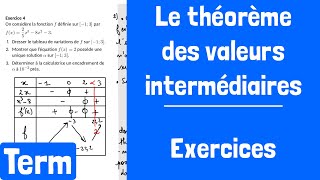 Exercices  Le théorème des valeurs intermédiaires [upl. by Harras]