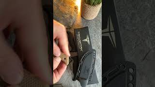 TAKUMITAK  TKF304 EASY NIGHT FIXED BLADE KNIFE EXCHANGEABLE HANDLE SCALE DEMO [upl. by Ednew]