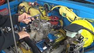 How to Install an Edelbrock Carburetor on Chevy 350 Engine by Howstuffinmycarworks [upl. by Daron677]