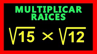 ✅👉 Multiplicacion de Radicales ✅ Como Multiplicar Radicales [upl. by Yla884]