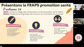 Webinaire  FRAPS Centre  Val de Loire Antenne 36 [upl. by Richart]