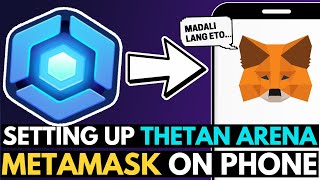 HOW TO CONNECT THETAN ARENA ON METAMASK USING PHONE  Connecting MetaMask to Binance Smart Chain [upl. by Harwin811]