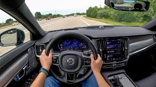 2022 Volvo S90 B6 AWD RDesign  POV Test Drive Binaural Audio [upl. by Halilad945]