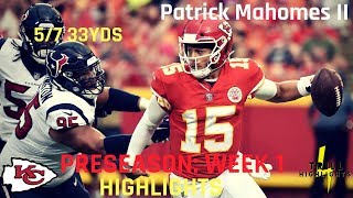 Patrick Mahomes II Preseason Week 1 Highlights  New Era 08092018 [upl. by Lihkin]