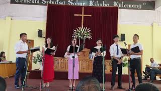 Kümlong Baptist Arogo Youths presenting a beautiful song [upl. by Mattah]