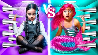 Wednesday Addams vs Mermaid Who is better [upl. by Gorlicki]