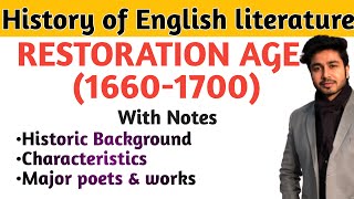 Restoration age in English literature  Age of Dryden  heroic couplet  Restoration period [upl. by Silvio446]