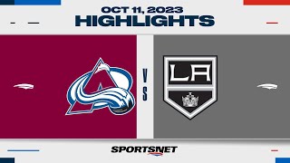 NHL Highlights  Avalanche vs Kings  October 11 2023 [upl. by Ymer443]