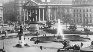 London Street Scenes  Trafalgar Square 1910  Britain on Film [upl. by Einnep259]