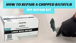 HOW TO REPAIR A CHIPPED BATHTUB EASY DIY KIT [upl. by Elsy486]