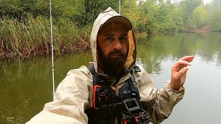 Rainy Day FUN Kayak Fishing on Parksville Lake [upl. by Tarryn]