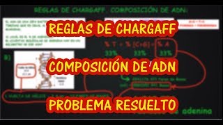 EJERCICIO DE APLICACIÓN DE LAS REGLAS DE CHARGAFF Avanzado Biología Ácidos Nucleicos [upl. by Alcine]