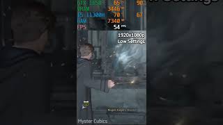 HOGWARTS LEGACY  GTX 1650  I511300H  8GB RAM Low Settings shorts [upl. by Hux]