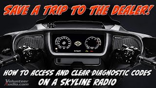 How to Read amp Clear Diagnostic Codes on 2024  Up Harley Davidson® using the Skyline OS Radio [upl. by Eelaroc]