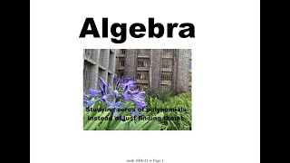 Algebra ring and field theory Lecture 16 math 100 c UCSD [upl. by Anileh]