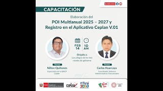 ELABORACIÓN DEL POI MULTIANUAL 2025 – 2027 [upl. by Aralk]