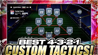 THE BEST CUSTOM TACTICS IN FIFA 22 4321 CUSTOM TACTICS  OBEZGAMING [upl. by Hutchison]