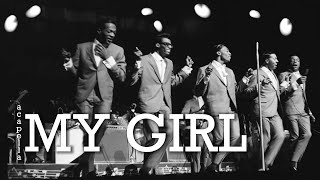 The Temptations  My Girl 4K HQ STEREO a cappella Version  Lyrics 1964 [upl. by Tedd]