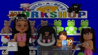 STUCK INSIDE BUILD A BEAR FOR 24 HOURS  BLOXBURG FAMILY ROLEPLAY [upl. by Solakcin]