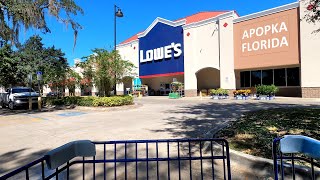 Shopping at Lowes Home Improvement store in Apopka Florida on Orange Blossom Trail [upl. by Sayles]