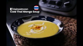 Global Culinary Artistry  Cold Thai Mango Soup in Thailand [upl. by Esiole]