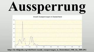 Aussperrung [upl. by Kirad90]