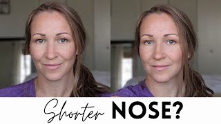 How to Make Your Nose Look Shorter Nose contouring makeup  Long nose contouring [upl. by Mikes]