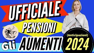 ✅ AUMENTI PENSIONI 2024 👉 le PREVISIONI UFFICIALI del DEF per le prossime Perequazioni 2024 [upl. by Halian784]