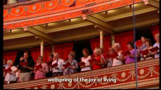 ODE TO JOYJOYFUL JOYFUL WE ADORE THEE at ROYAL ALBERT HALLLONDON [upl. by Iharas104]