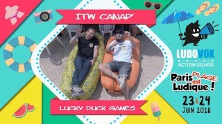 Paris Est Ludique 2018  Interview Lucky Duck Games [upl. by Giverin]