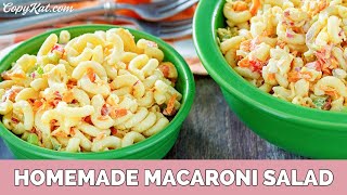 Simple Homemade Macaroni Salad [upl. by Dorcia711]