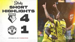 Watford 41 Manchester United  Short Highlights [upl. by Notse]