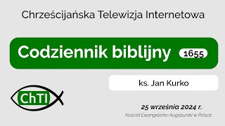 Codziennik biblijny słowo na dzień 25 września 2024 r [upl. by Esylla]