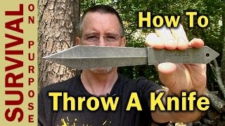 How To Throw A Knife  Schrade Throwing Knives First Review [upl. by Anirrehs71]