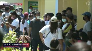 Leni Robredo arrives in Carangcang Elementary School to cast vote [upl. by Acinahs]