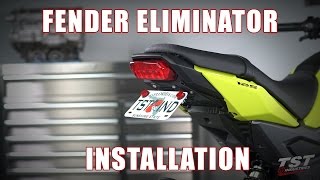 How to install a Basic Fender Eliminator on a 2017 Honda Grom by TST Industries [upl. by Moffat857]